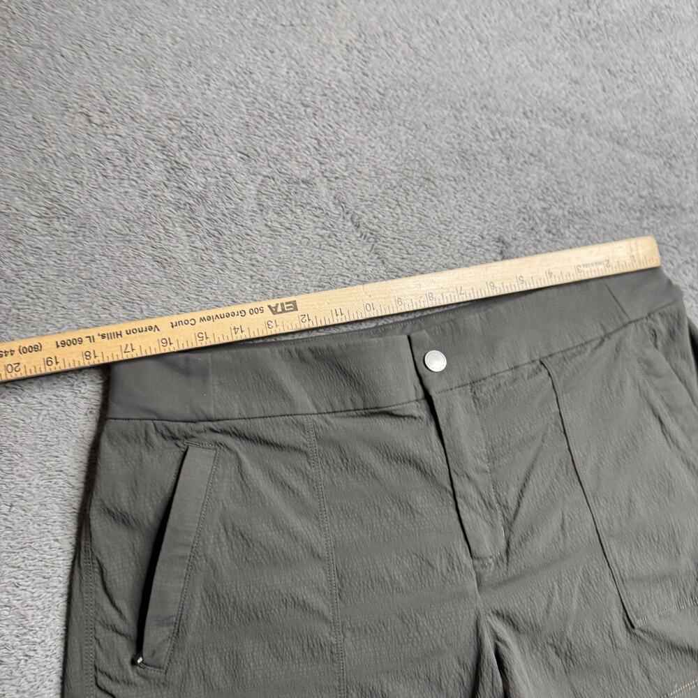 Athleta Trekkie North Shorts Womens 14 Gray Outdoor Hiking Nylon Stretch Gorp - Picture 7 of 10